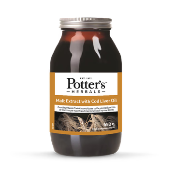 Potters Malt Extract with Cod Liver Oil x2